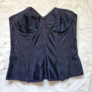 Dominique Black Corset Top